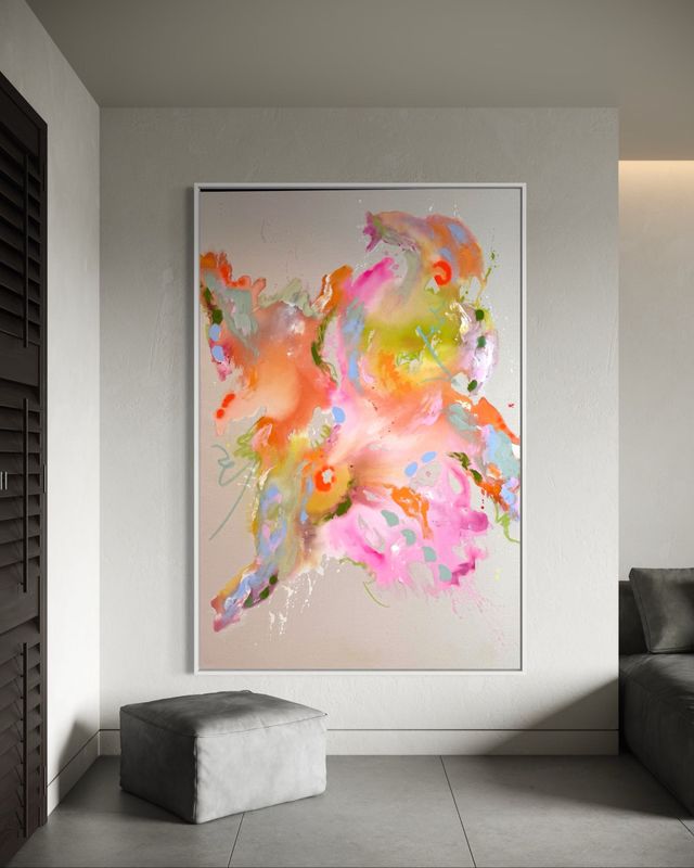 Acrylbild "love is for all" 80x120 cm