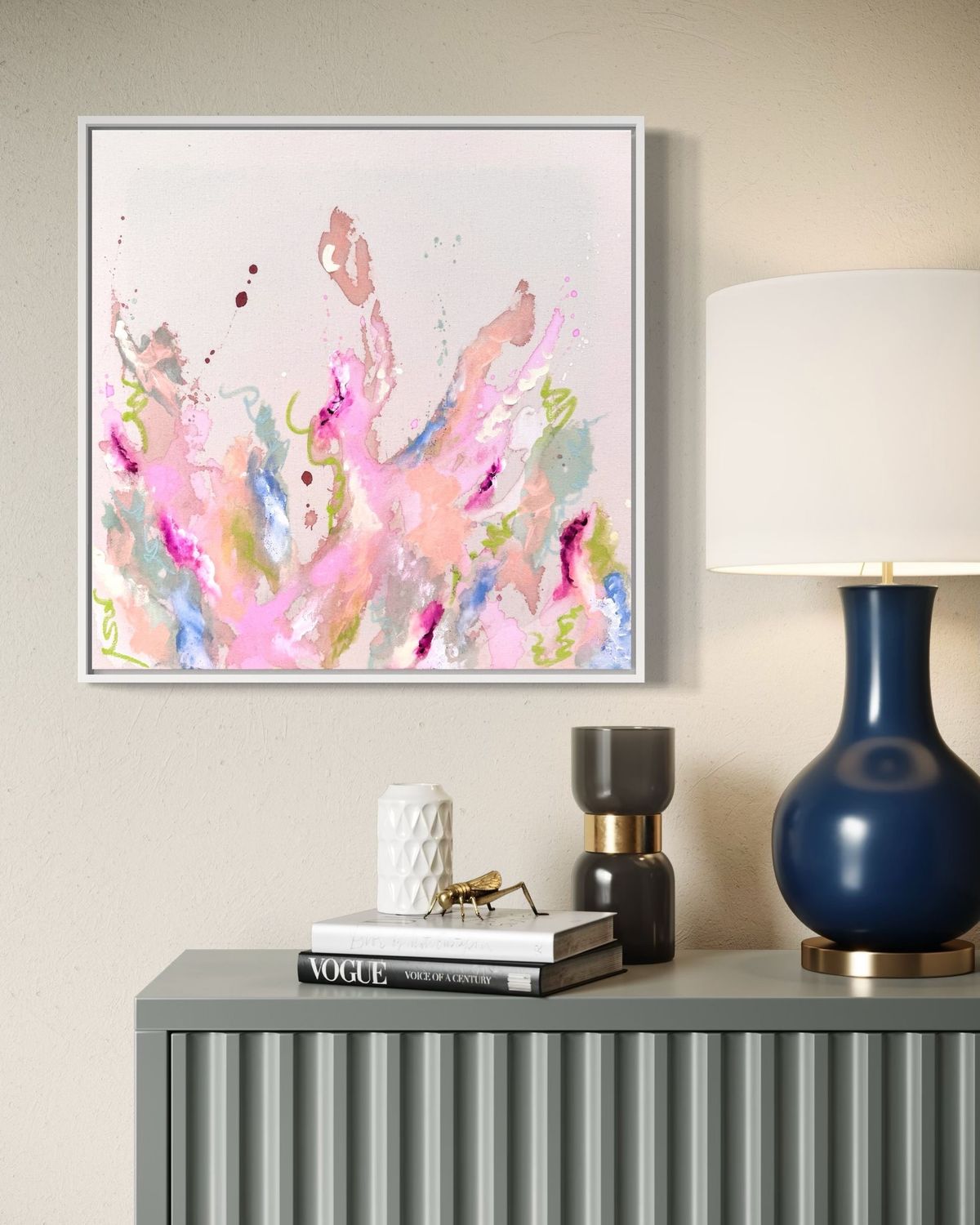 Unikat "Wildblumen" #9 60x60 cm