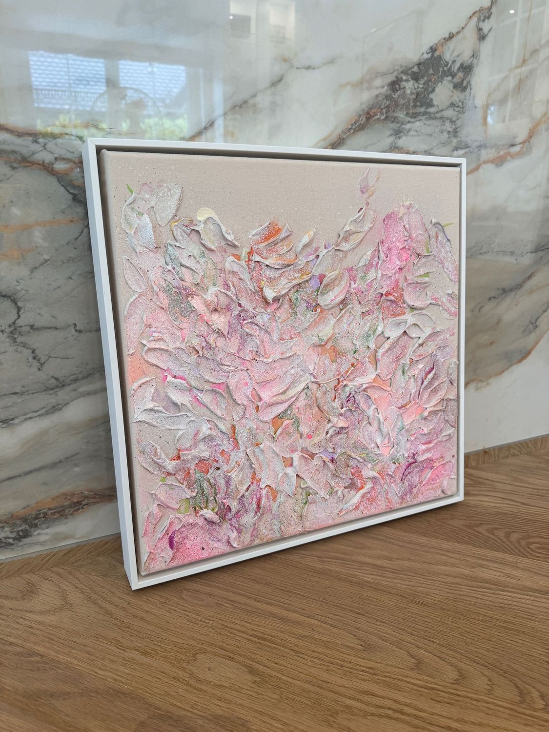 Unikat "pastel sky" 40x40 cm