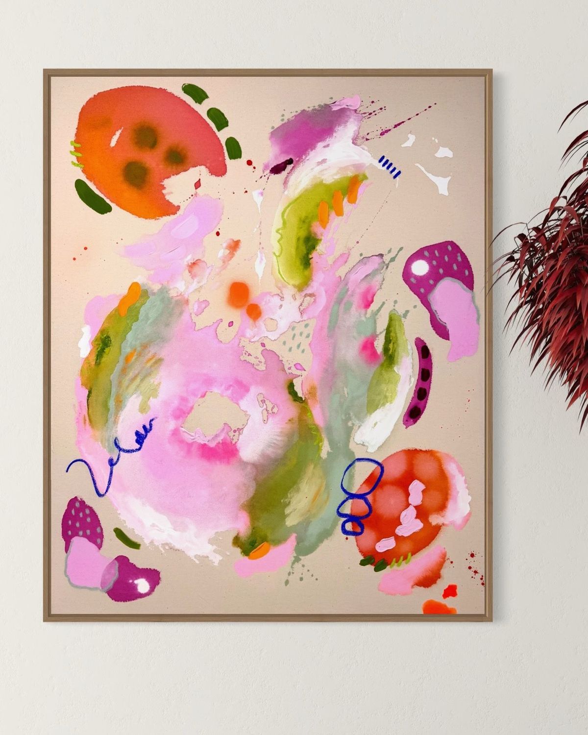 Unikat "be cool"  80x100 cm