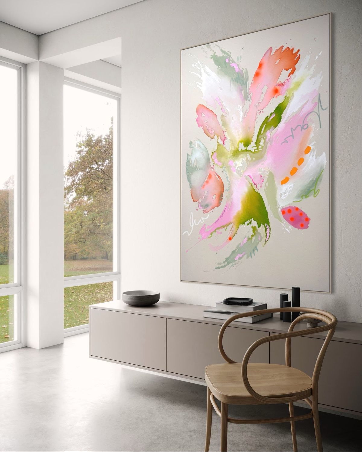 Unikat "spring is coming"  100x150 cm