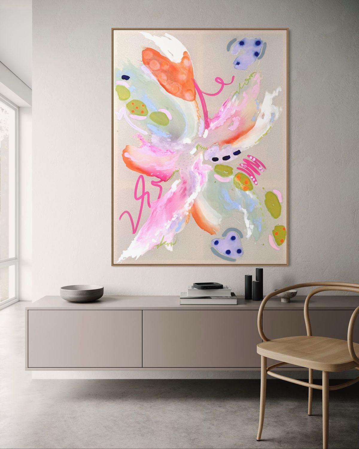 Unikat "Butterfly 120x160 cm