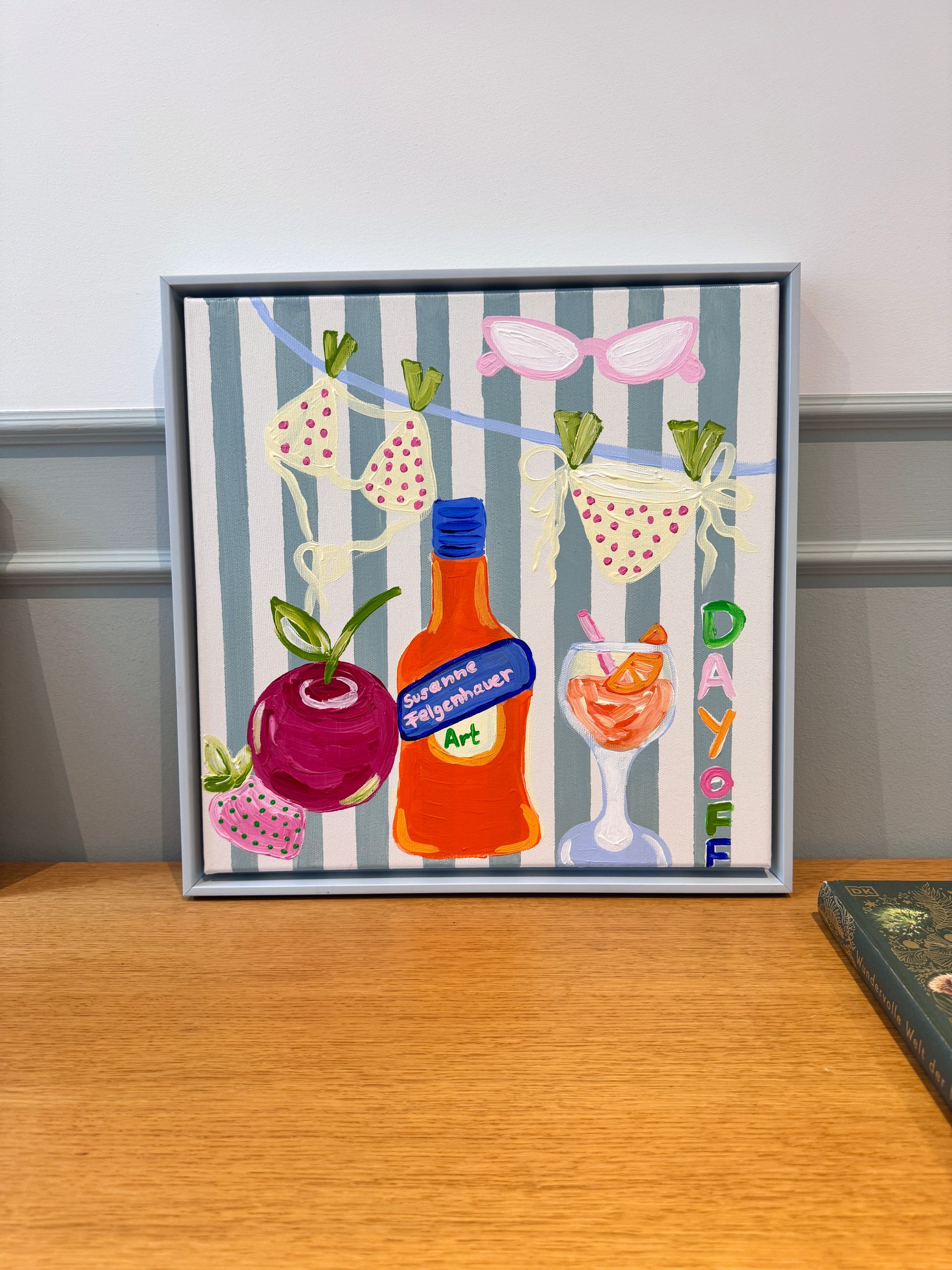 Acrylbild Day off 40x40 cm