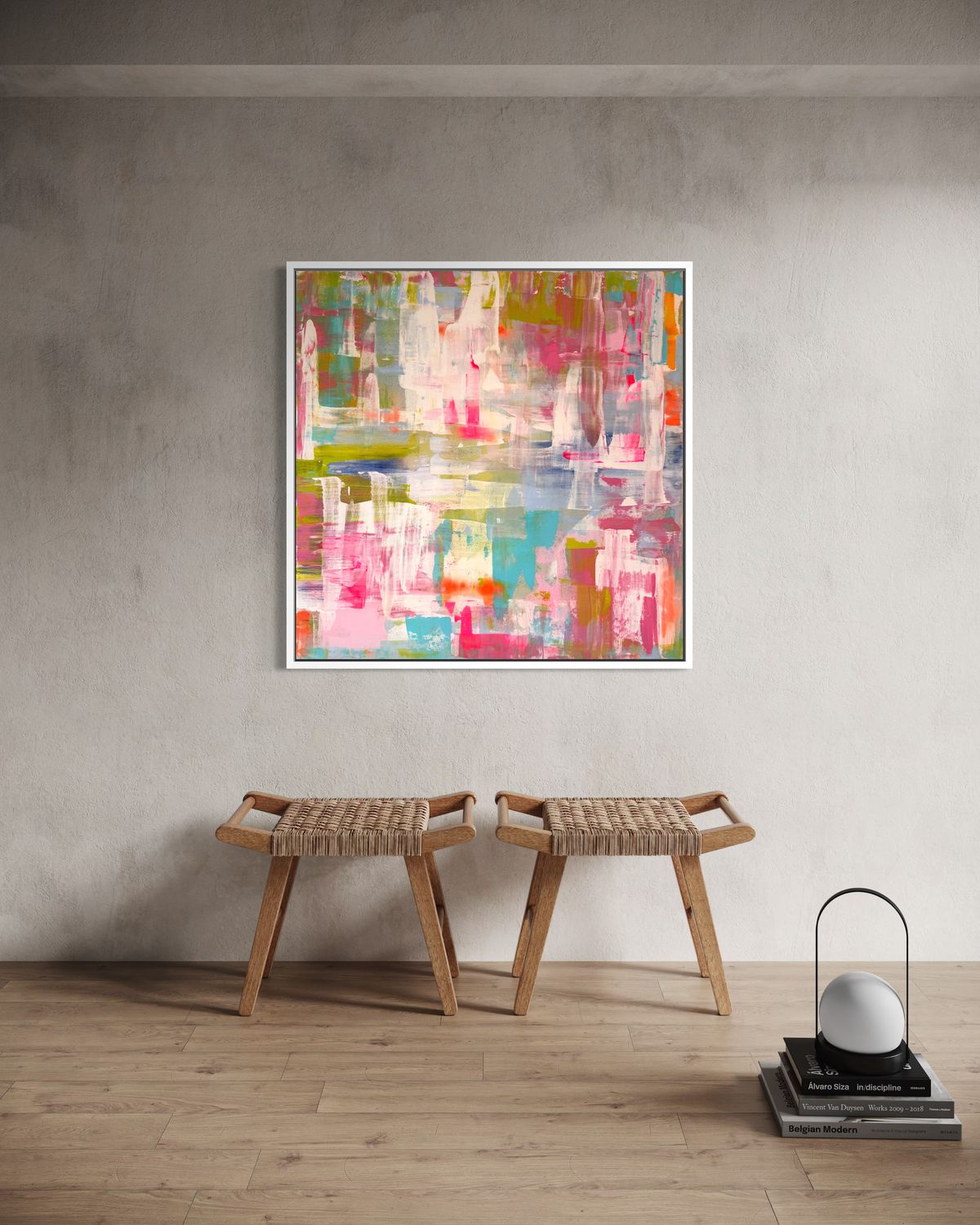 Unikat "Happy #26" 100x100 cm