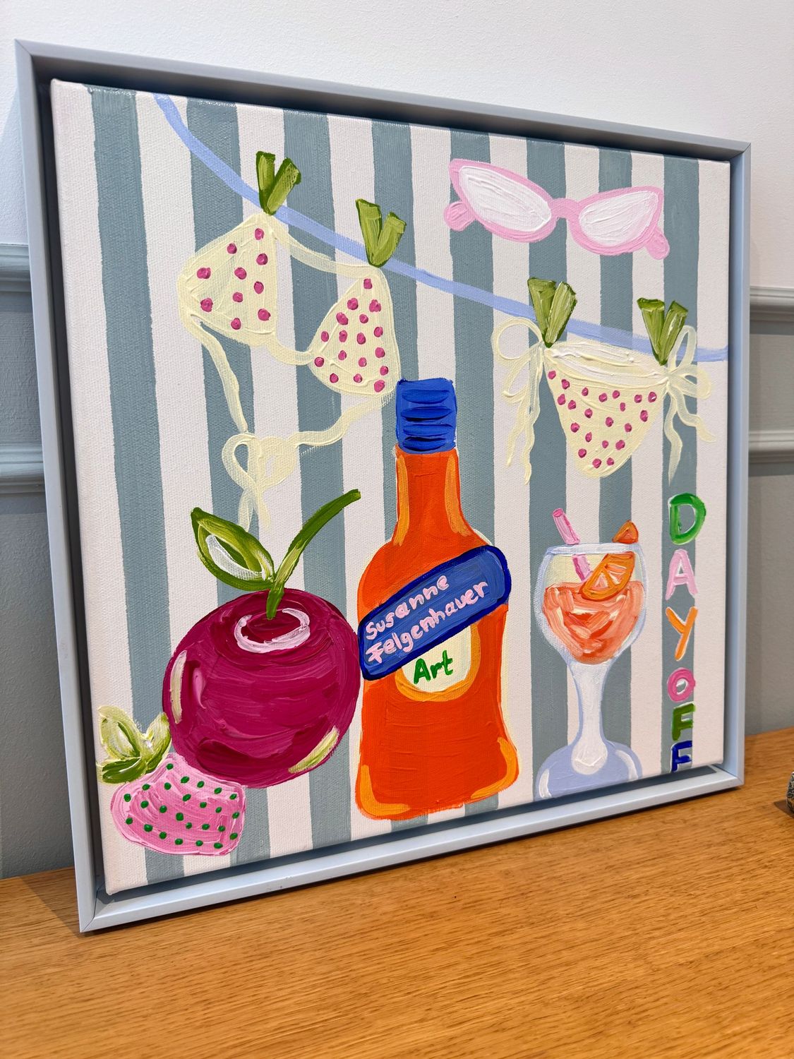 Acrylbild Day off 40x40 cm