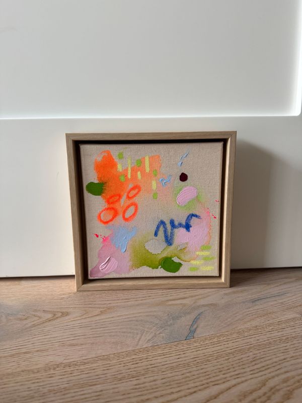 Acrylbild Acrylbild "Summer flower" 20x20 cm