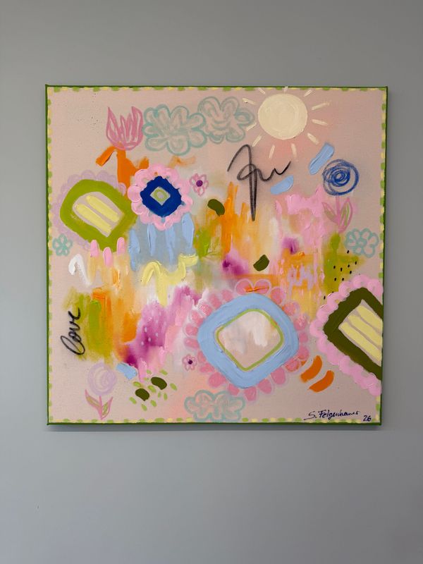 Acrylbild Acrylbild "Live is good" 80x80 cm