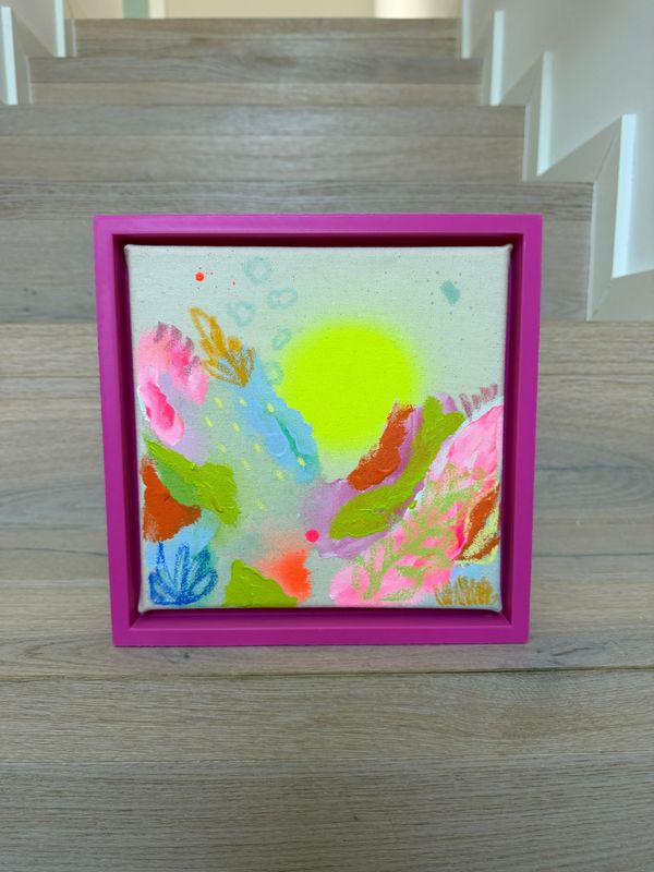 Acrylbild "Sonnengarten"  20x20 cm