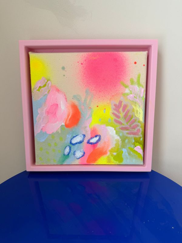 Acrylbild "Sommerleuchten  20x20 cm