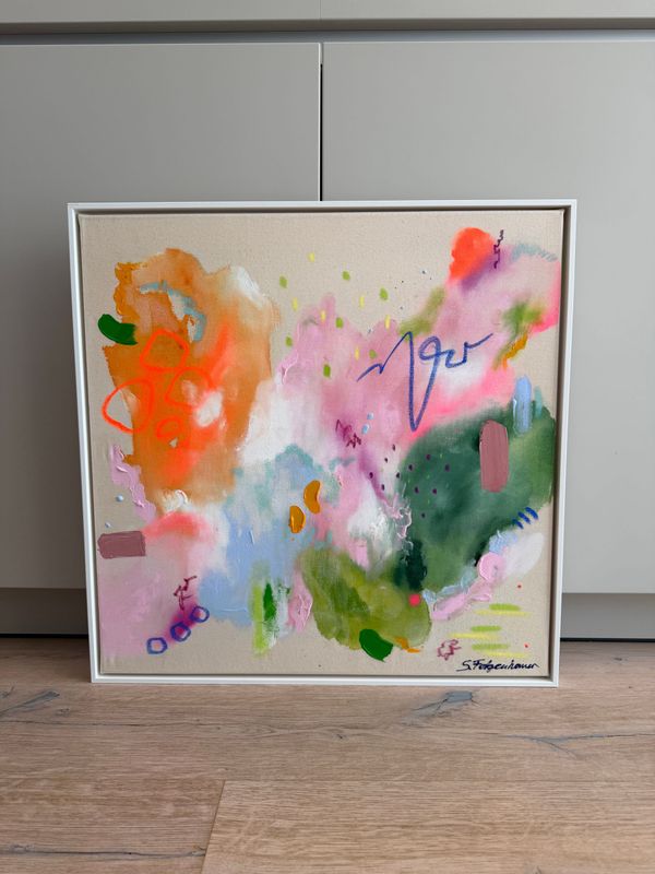 Acrylbild "Farben im Gleichgewicht"  60x60 cm