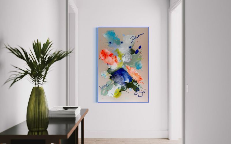 Acrylbild Acrylbild "„Der Moment dazwischen“ 80x120 cm