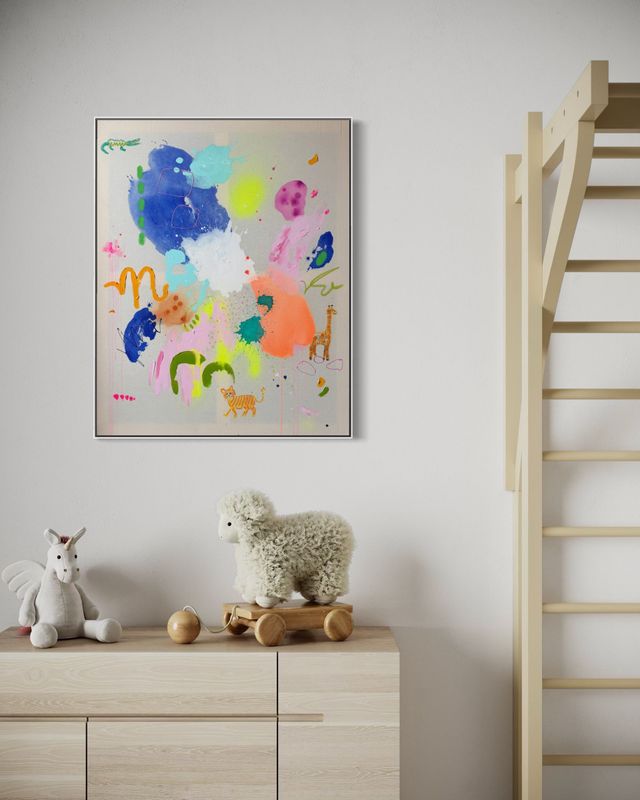 Unikat Unikat "Spielplatz" #2 80x100 cm