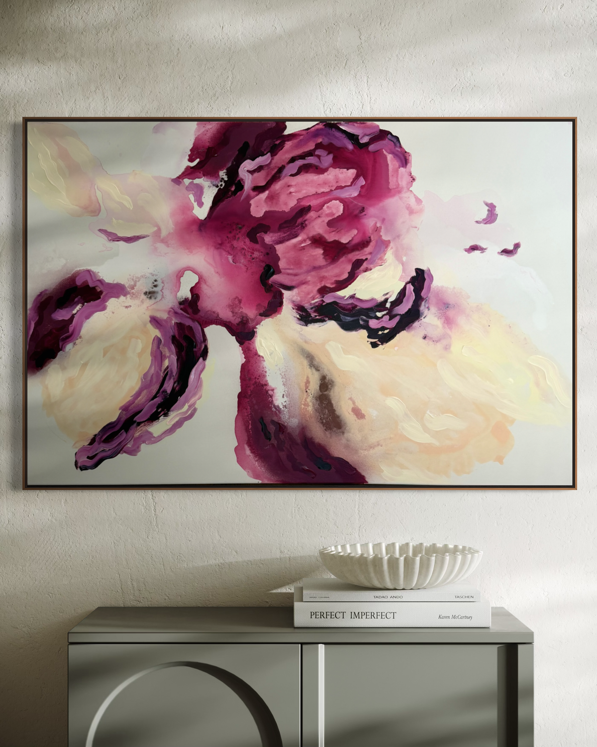 Acrylbild Acrylbild "Blüte in voller Entfaltung" 120x80 cm