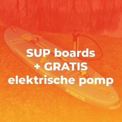 SUPboards + GRATIS elektrische pomp
