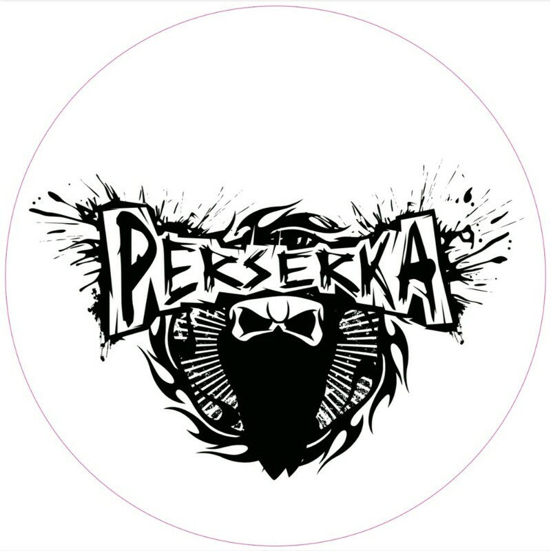 Aufkleber PERSERKA black &amp; white 300mm×300mm