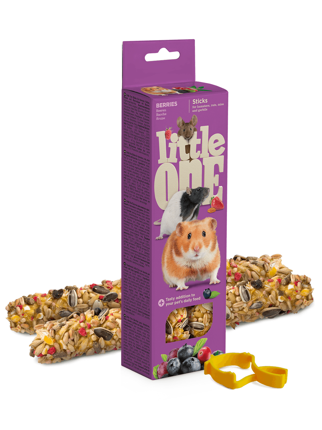 Little One. Sticks for hamsters, rats, mice and gerbils with berries