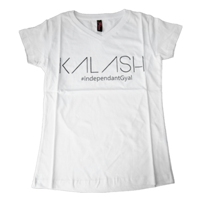 T-shirt Femme #IndependantGyal Blanc