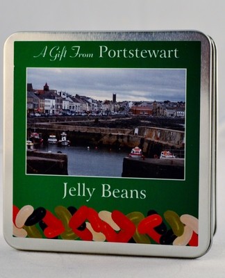 Jelly Beans Square Tin - Portstewart Branded