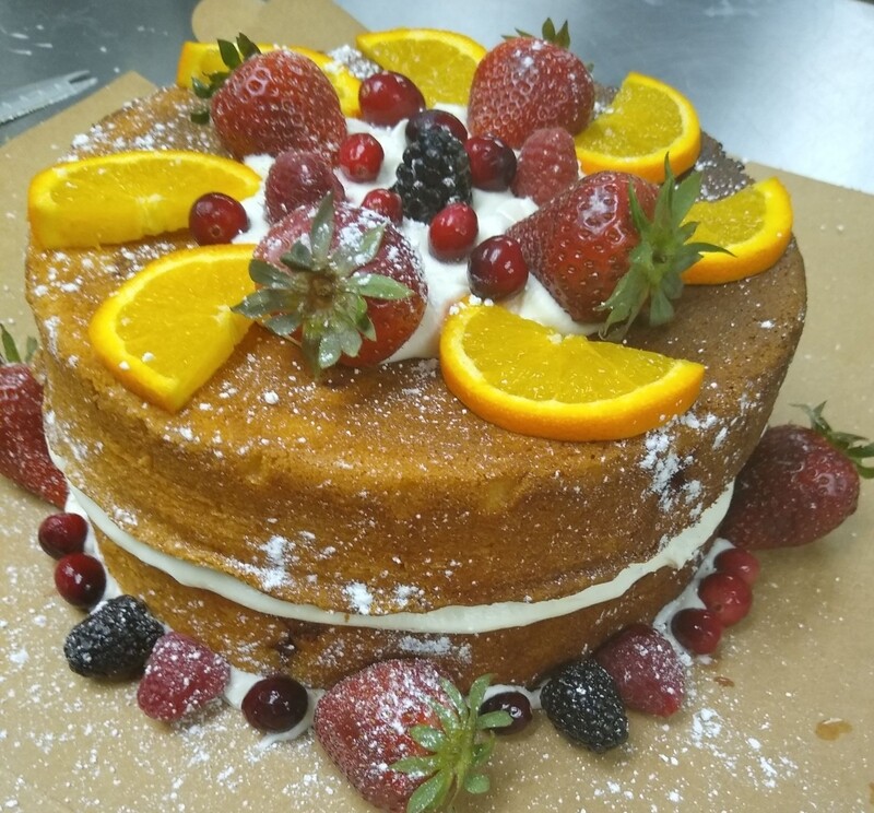 Cranberry Orange with Orange Glaze 8" Round Birthday Cakes (LOCAL PICK UP ONLY) (Seasonal Oct - Jan)