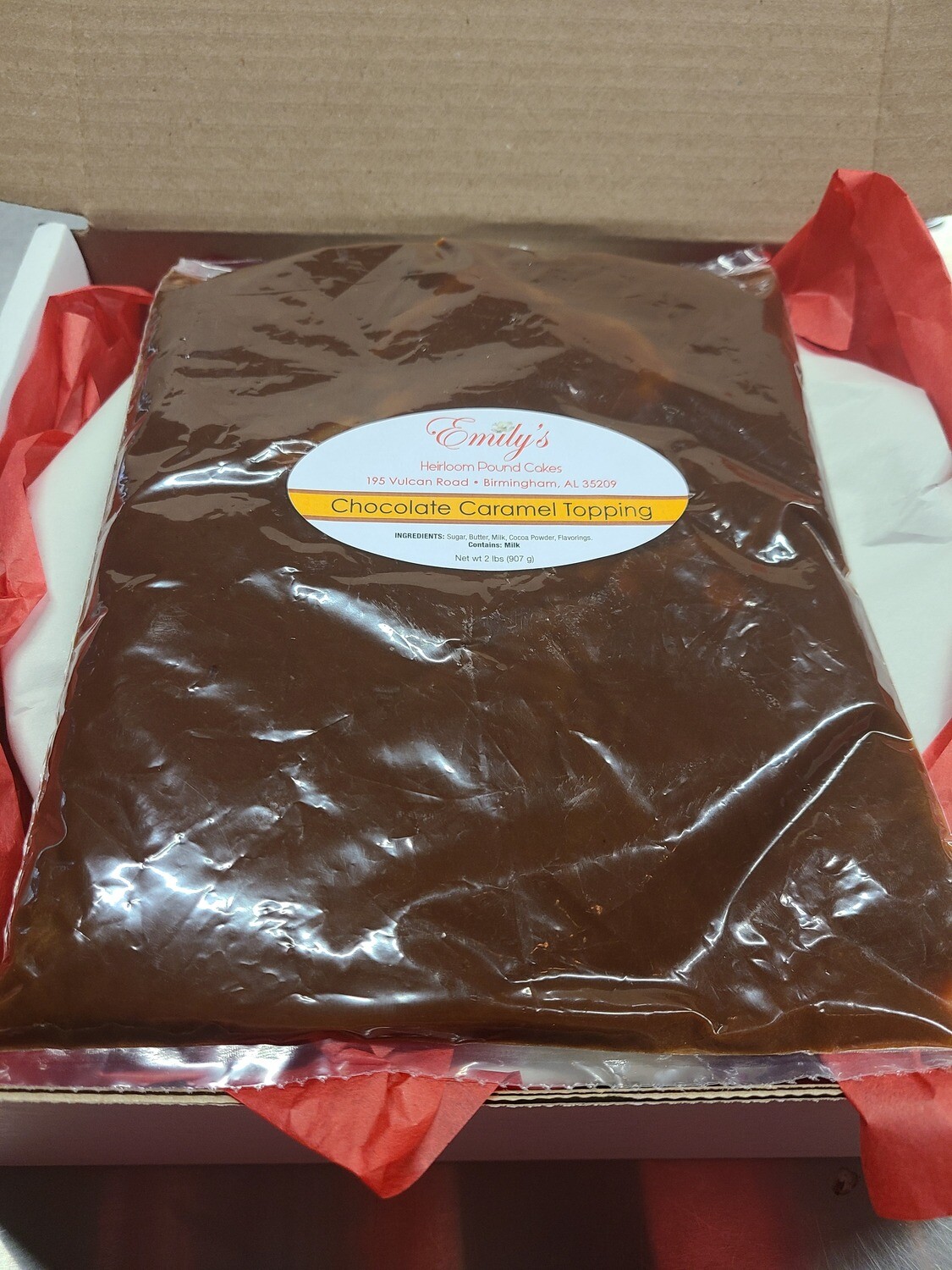 Chocolate Caramel Topping - 32 oz - bag