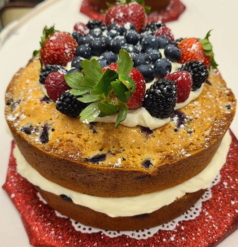 Lemon Blueberry with Lemon Glaze 8" Round Birthday Cakes (LOCAL PICK UP ONLY)