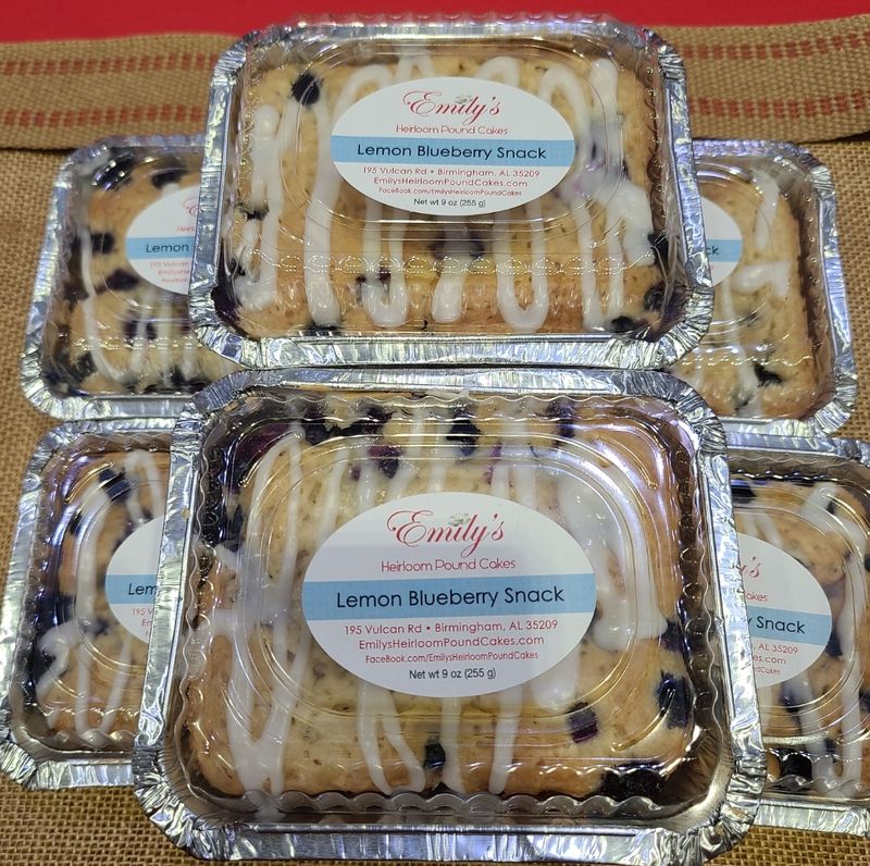 Lemon Blueberry Pound Cake Snack - GLUTEN FREE