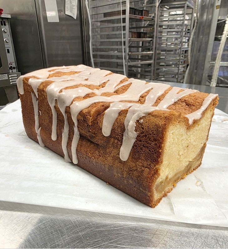Sweet Potato Half Loaf with Brown Sugar Cinnamon Glaze
