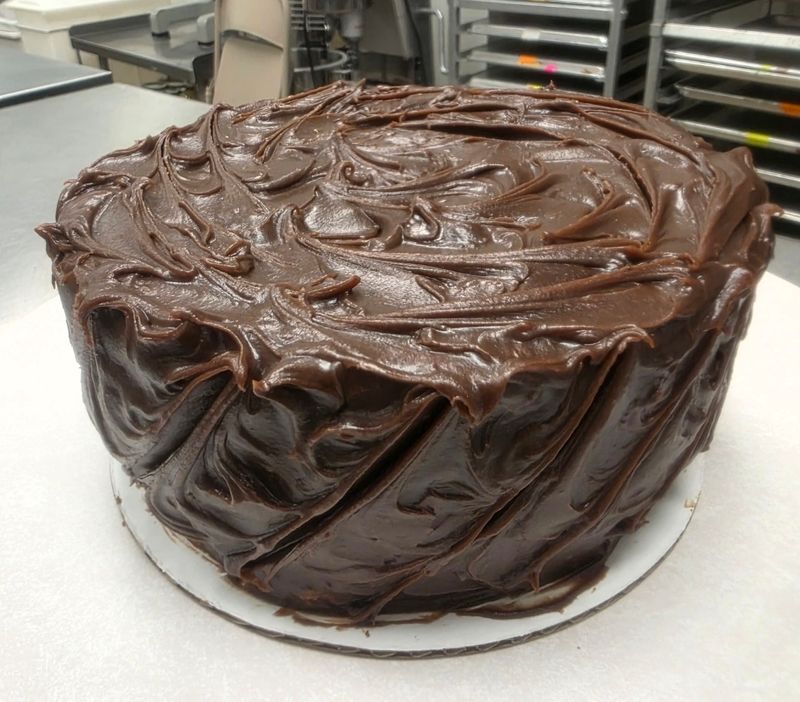 Chocolate Caramel on 2 Layer Original Heirloom Pound Cake