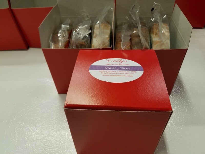 BOXED Variety 3 Slices  (No Decor/Tag) & SHIPPING