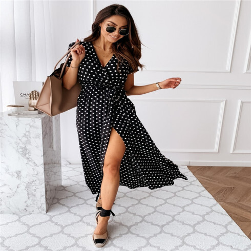 Bohemian dot print dresses