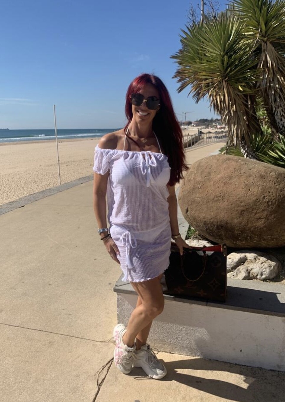 Capri short dress in luxury white lace - luxe limited edition