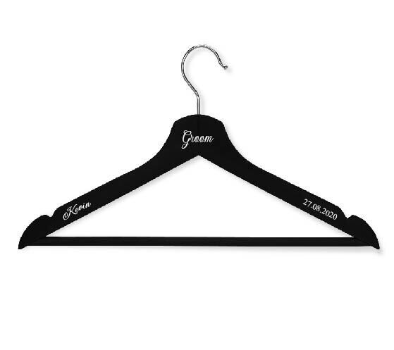 Black Personalised Hanger