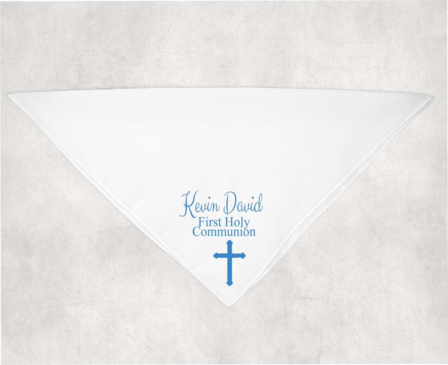 Boys Personalised Communion Handkerchief