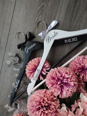 Couples Personalised Hanger Set