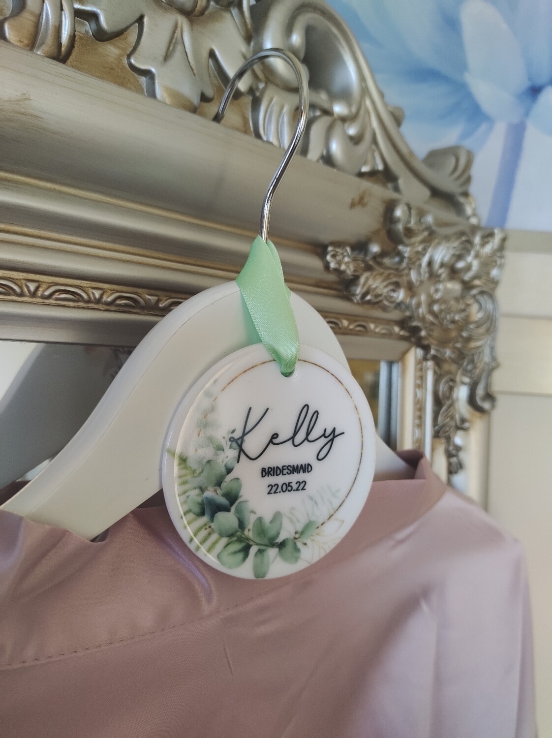 Personalised Wedding Hanger with Tag