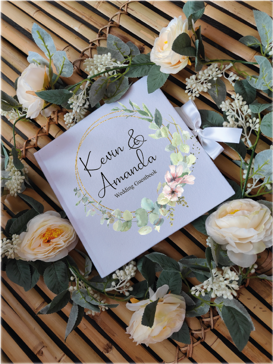 Velvet Personalised Wedding Guest Book