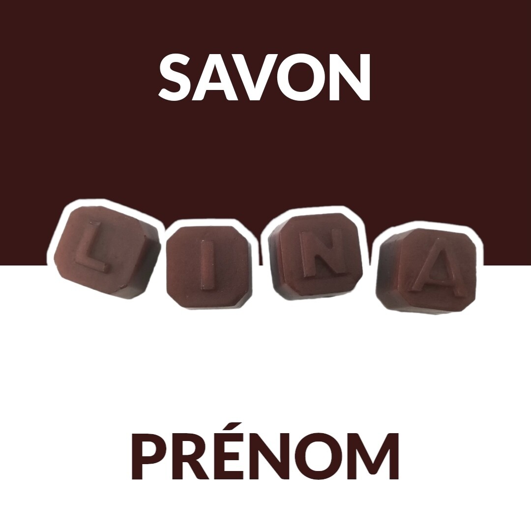 Savon forme Prénom