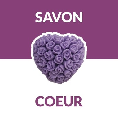 Savon forme Cœur Floral