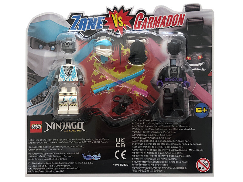 Lego Ninjago Minifigur Zane vs Garmadon Polybag