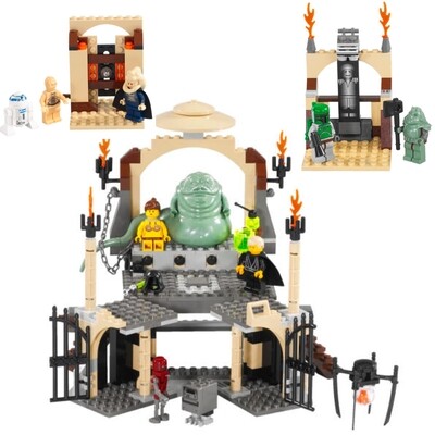 Lego Star Wars Set 4480, 4476, 4475 Jabba&#39;s Palast Komplettset