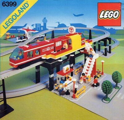 Lego Town Set 6399 Airport Shuttle Monorail
