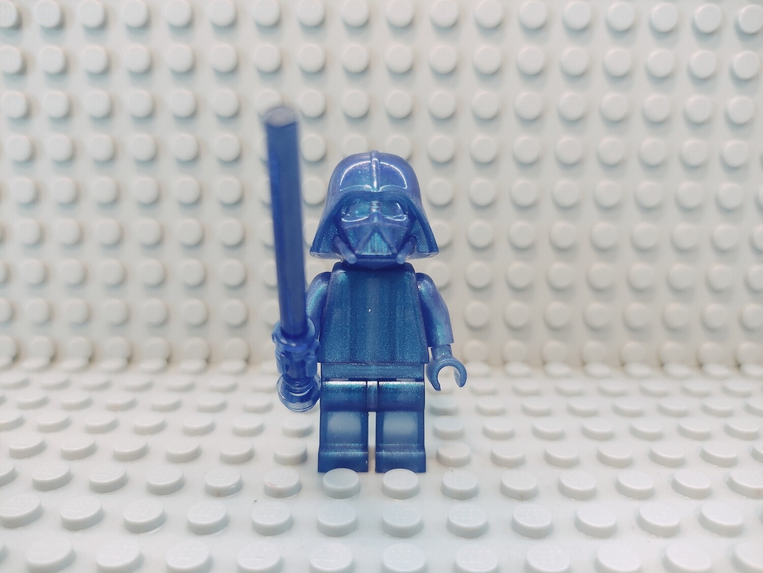 Lego Star Wars Minifigur Darth Vader Prototype glitzer blau
