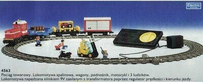 Lego System Zug Set 4563 Güterzug 9V