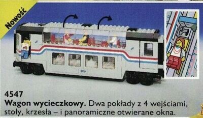 Lego System Zug Set 4547 Panoramawagen