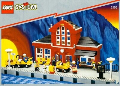 Lego System Zug Set 2150 Bahnhof