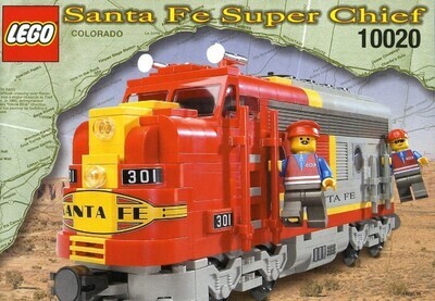Lego Zug Set 10020 Santa Fe Super Chief