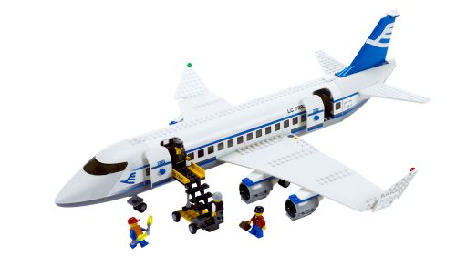 Lego City 7893 Passagier Flugzeug *alter Zustand*