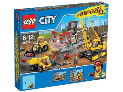 Lego City 66521 Super Pack Baumaschinen *Ovp beschädigt*
