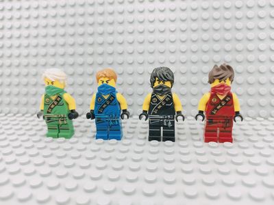 Lego Ninjago Minifiguren Alle 4 Ninjas Tournement of Elements