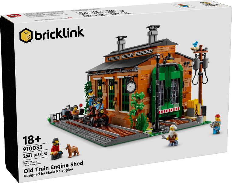 Lego Bricklink 910033 Old Train Engine Shed